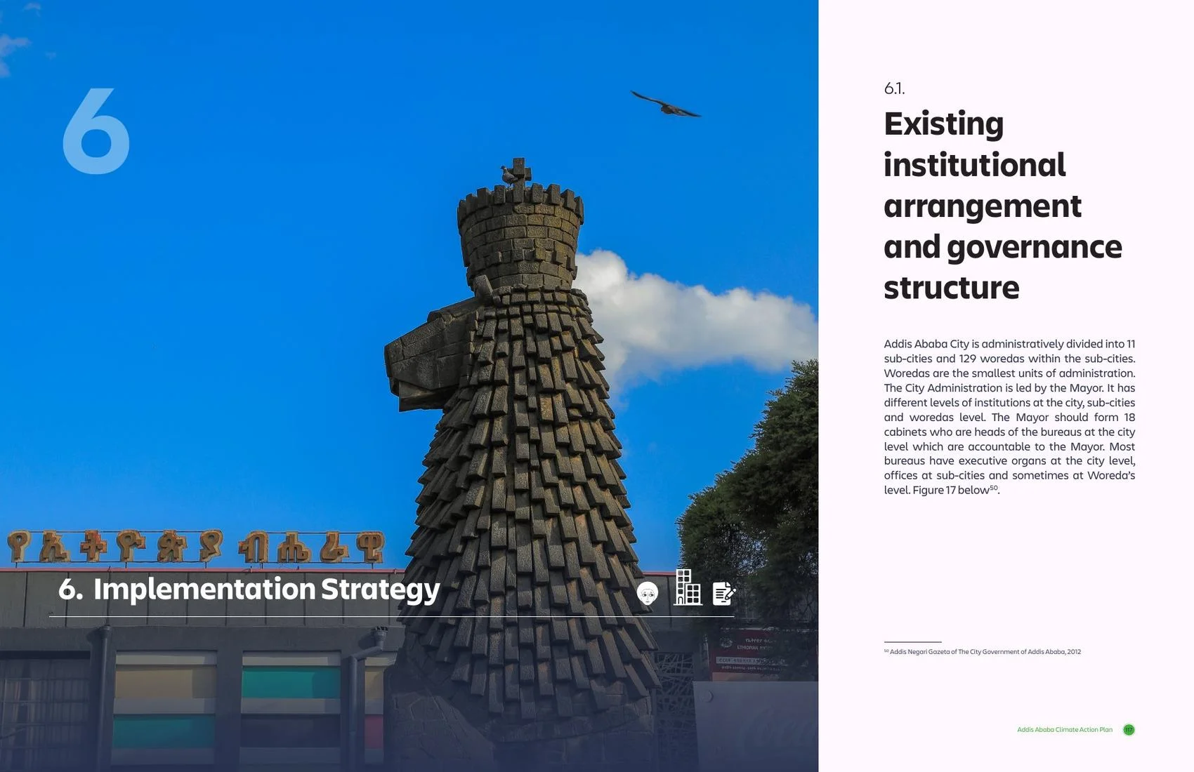 Spread: chapter 6 opener and existing institutional arrangement.