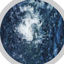 Aerial view of water.